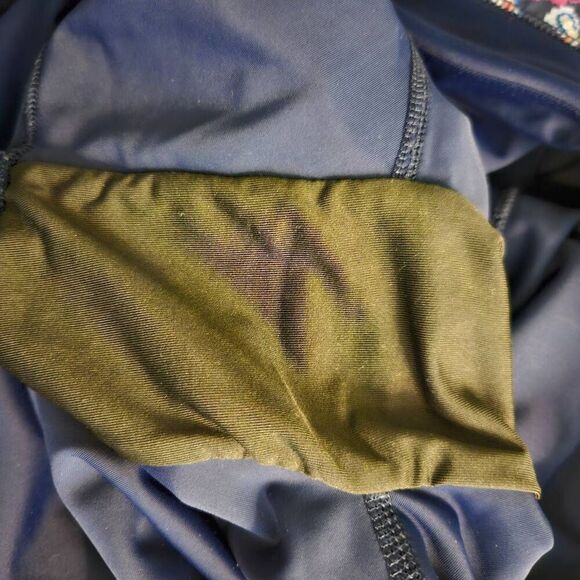 Lands End skort, navy & rust paisley print. Size 18W. # 830 - Picture 6 of 6